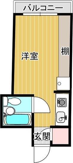RIZEONE阪急園田(ワンルーム/2階)の間取り写真