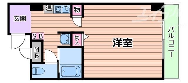正雀ビル(ワンルーム/2階)の間取り写真