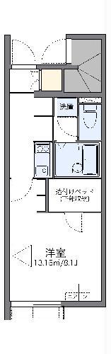 レオネクストグリーンパール(1K/1階)の間取り写真