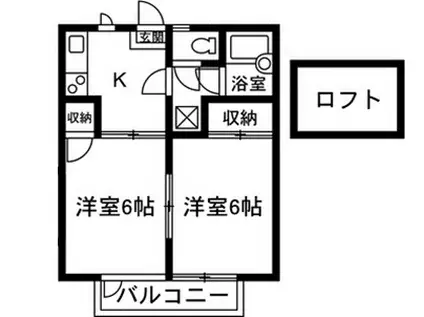 EMPRESS K-1 (1SK/2階)の間取り写真