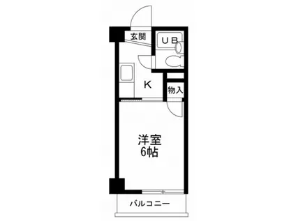 エムズハウス宇品神田(1K/2階)の間取り写真