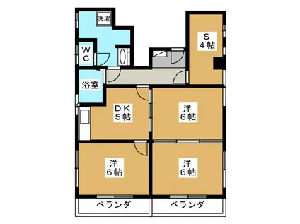 APPLE船橋STATION(3SDK/2階)の間取り写真