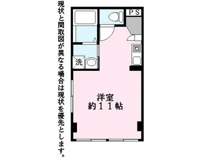 ラフェスタ彦根3(ワンルーム/1階)の間取り写真