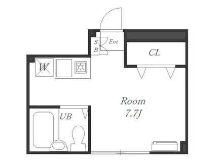 サンコート清水ヶ丘(ワンルーム/3階)の間取り写真