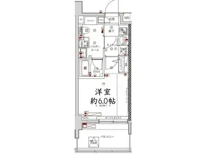 スプレスター立石ステーションフロント(1K/3階)の間取り写真