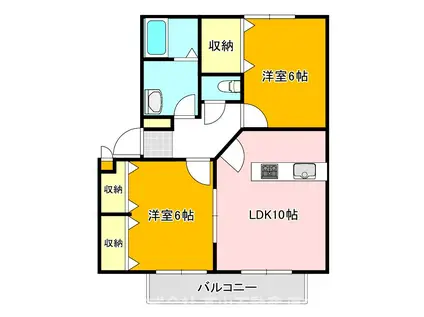 T.BOX(2LDK/1階)の間取り写真