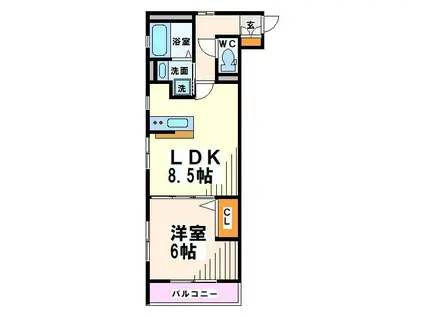 FORSTAVERDE(1LDK/3階)の間取り写真