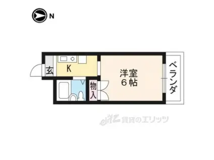 なごみハイツ(ワンルーム/3階)の間取り写真