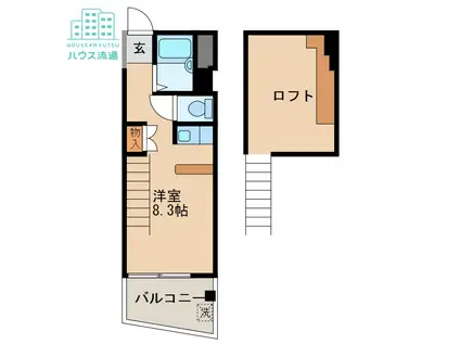 Y&Tビル(ワンルーム/3階)の間取り写真