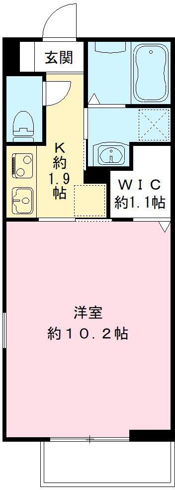 パル クレール(1K/1階)の間取り写真