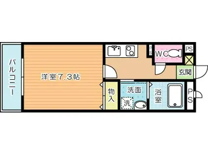 BLANE NOLRE(1K/5階)の間取り写真