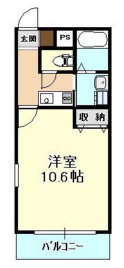 アヴァンセ(1K/1階)の間取り写真