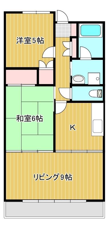コーポラス太子堂II(3DK/2階)の間取り写真