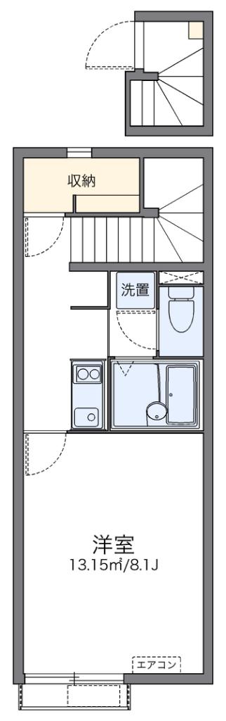 レオネクストMAKI(1K/2階)の間取り写真