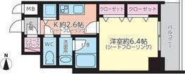 AVANTI ATSUTA(1K/4階)の間取り写真