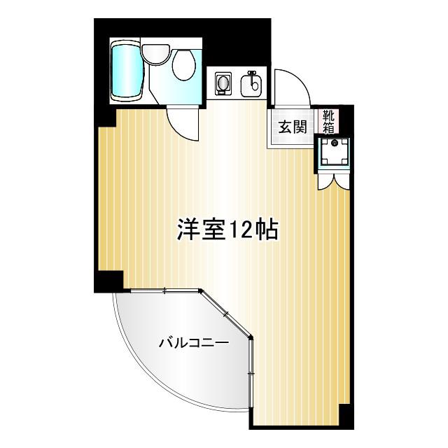 グローリア初穂桜台Ⅱ(ワンルーム/8階)の間取り写真