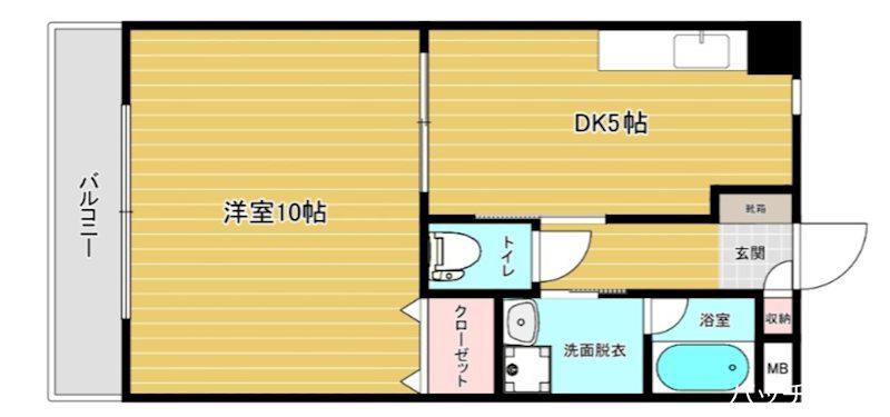 アネックスKT(1DK/1階)の間取り写真
