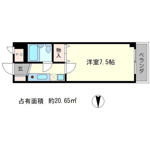 メゾンジョアPART1(1K/2階)の間取り写真