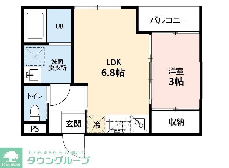 Y-HOUSE(1LDK/3階)の間取り写真