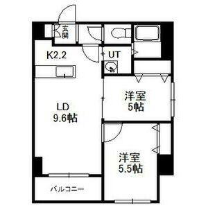 S-FORT東札幌ノルド(2LDK/3階)の間取り写真