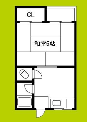 アロンティール岸里東(1K/3階)の間取り写真