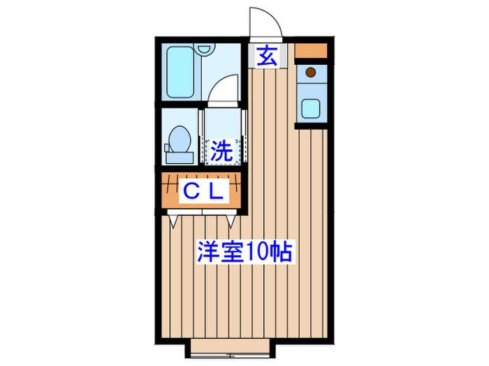 ホワイトメゾン山久(ワンルーム/4階)の間取り写真