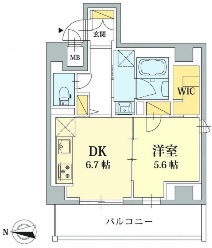 SHA MAISON 御幸町御池(1DK/9階)の間取り写真