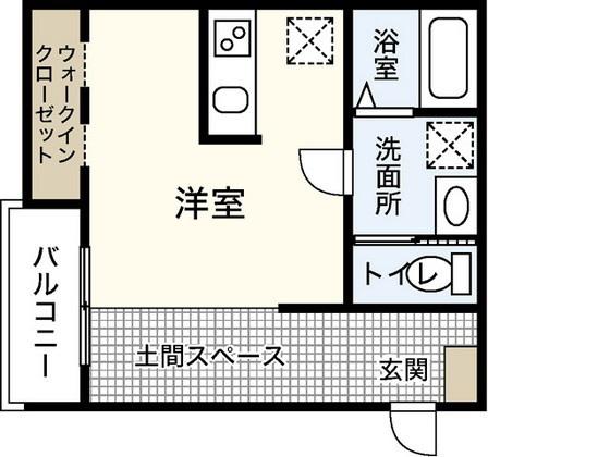 LE RIVAGE大町東(ワンルーム/3階)の間取り写真