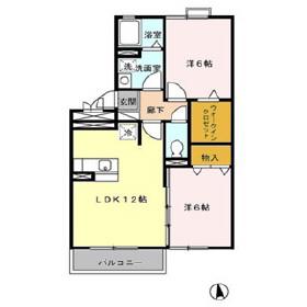 メゾン・ド・けやき(2LDK/3階)の間取り写真