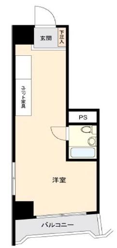 ビスハイム池袋(ワンルーム/10階)の間取り写真