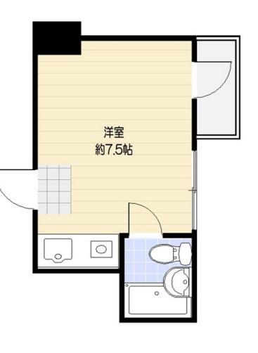 サンパレス新宿(ワンルーム/8階)の間取り写真