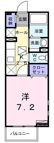 アーバンライフ(1K/1階)の間取り写真