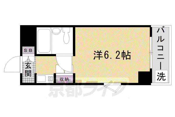 ピープル松倉(1K/3階)の間取り写真