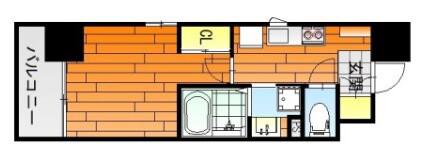 KO RESIDENCE 銀山町(1K/6階)の間取り写真