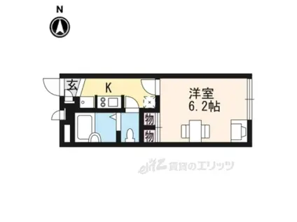 レオパレスフォート 向山(1K/1階)の間取り写真