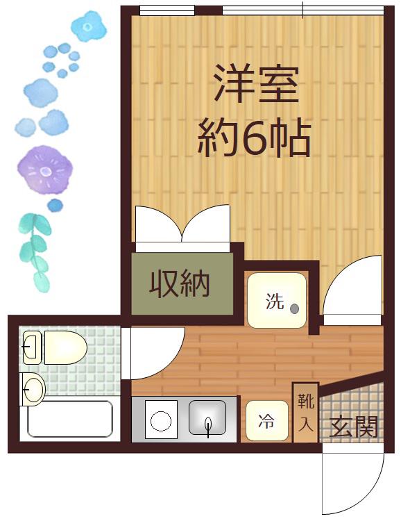 シャカイナGLORY高円寺(1K/2階)の間取り写真