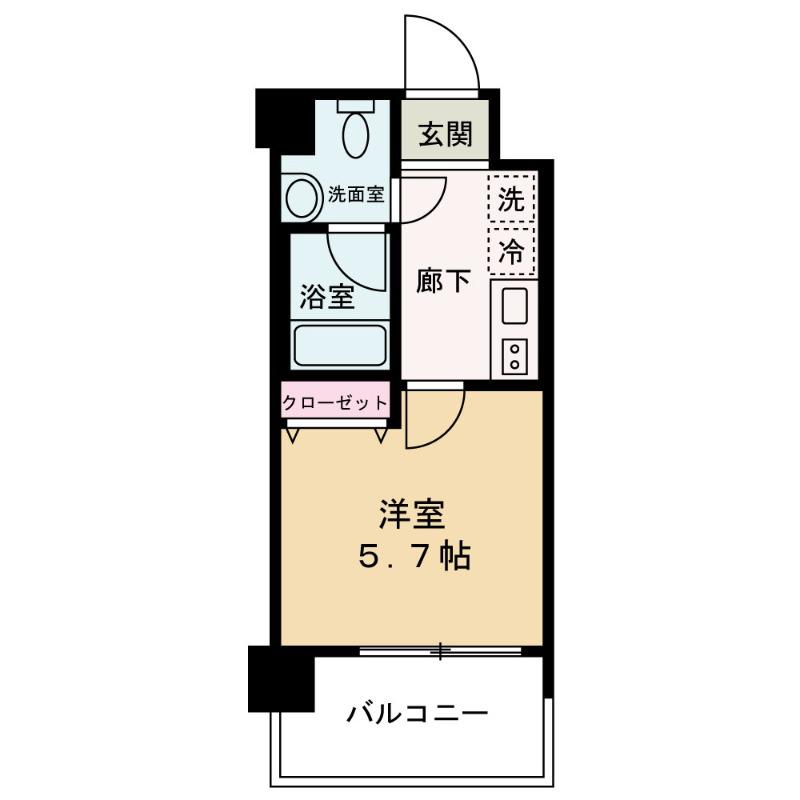 レオンコンフォート新梅田II(1K/6階)の間取り写真