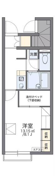 レオパレス瀬戸内(1K/1階)の間取り写真