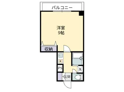 西津田中村コーポ(1K/2階)の間取り写真