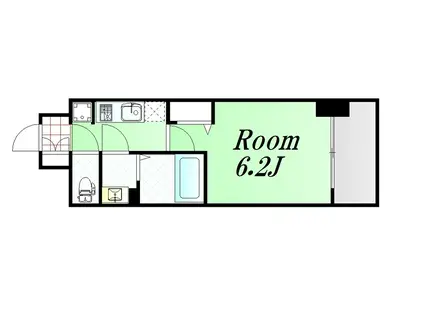 アドバンス大阪セレーノ(1K/4階)の間取り写真