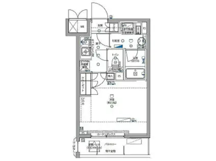 パティーナ大森(1K/3階)の間取り写真