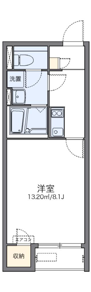 レオネクストサンフラワー上新地(1K/2階)の間取り写真