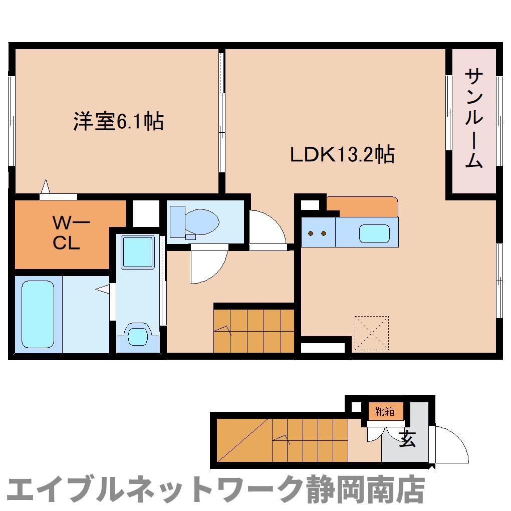 シティーロードコイシガワ(1LDK/2階)の間取り写真
