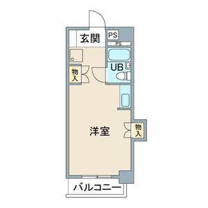 第20オーシャンプラザ(ワンルーム/2階)の間取り写真