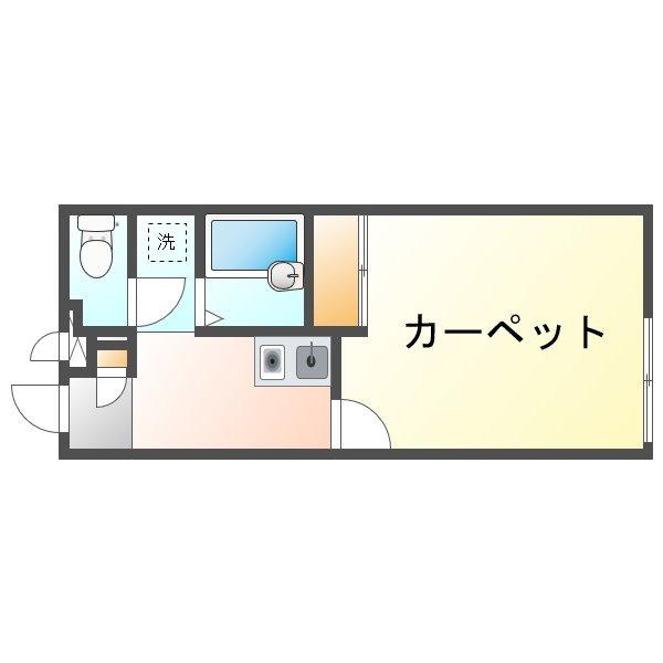 レオパレス安慶名(1K/2階)の間取り写真