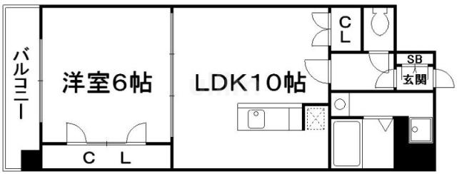 ABUNDANCE MYUJIN(1LDK/4階)の間取り写真
