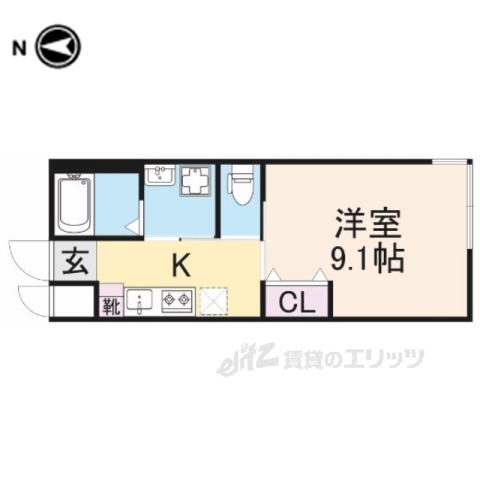 EXCELLA(1K/2階)の間取り写真