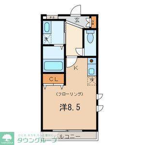 ドルチェ越谷 914125(ワンルーム/2階)の間取り写真