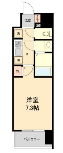 HF仙台本町レジデンス(1K/8階)の間取り写真