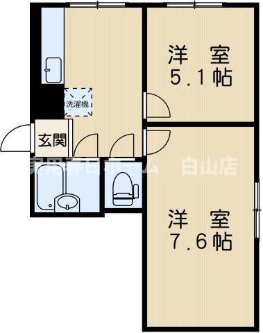 TCRE新大塚(2DK/2階)の間取り写真